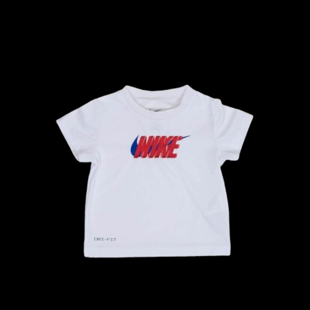 Nike Dri-Fit White Boy's Short Sleeve T- Shirt 12 Month